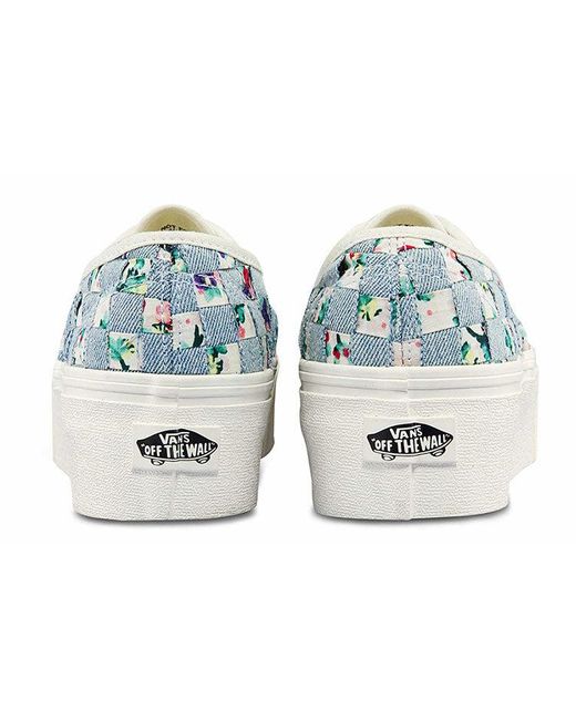 Vans Blue Authentic Stackform 'Woven for men