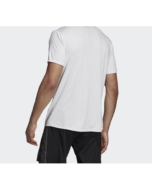 Adidas White Logo Breathable Short Sleeve for men