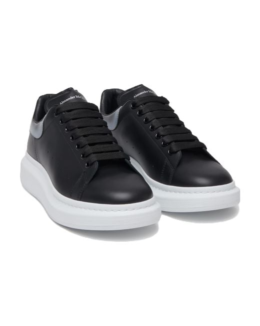 McQueen Blue Larry Leather Sneakers for men