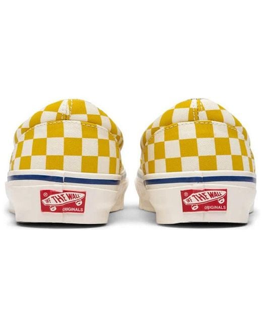 Vans Yellow Og Era Lx 'Checkerboard for men