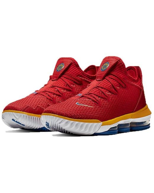 Nike Red Lebron 16 Low 'Superbron' for men