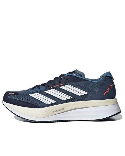 Adidas Blue Adizero Boston 'Wonder Steel' for men