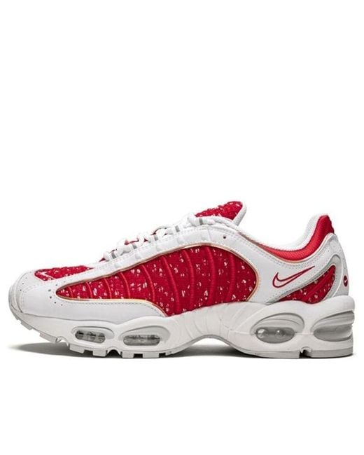 Nike Red X Supreme Air Max Tailwind 4 'University' for men