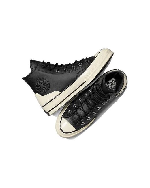 Converse Black Chuck 70 Leather High Egret' for men