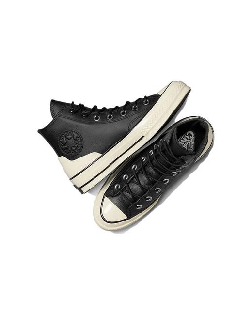 Converse Black Chuck 70 Leather High Egret' for men
