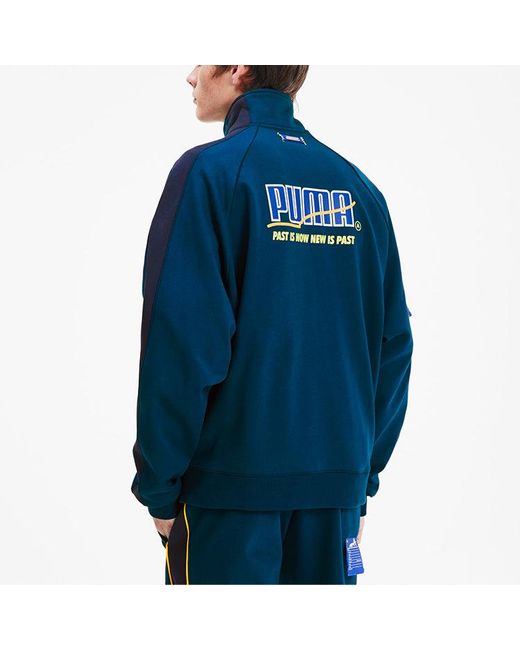PUMA X Ader Error Printing Stand-up Collar Jacket Dark-blue for men
