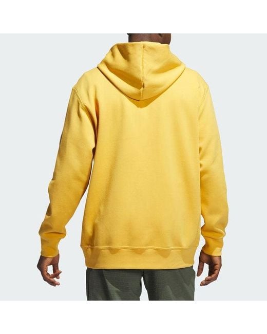 Adidas Yellow Adicross Anti 3 Putt Hoodies for men