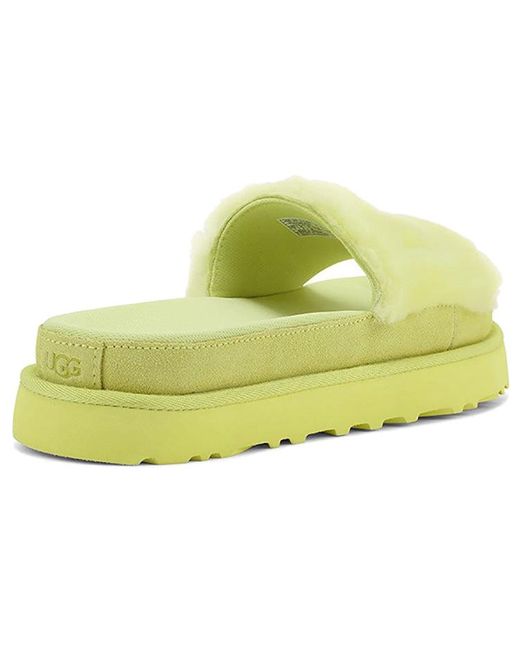 Ugg Yellow (Wmns) Laton Fur Slide Slippers