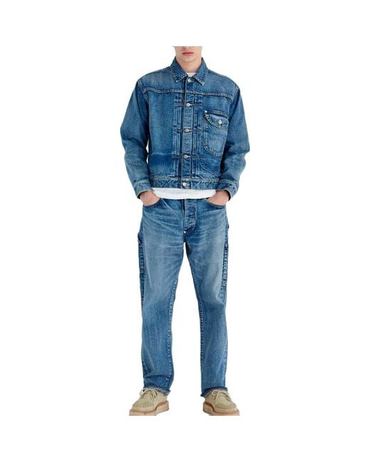 Human Made Denim Work Jacket in Blue for Men | Lyst UK