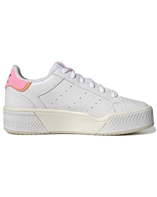 Adidas White (Wmns) Court Tourino Bold Shoes Off Beam'