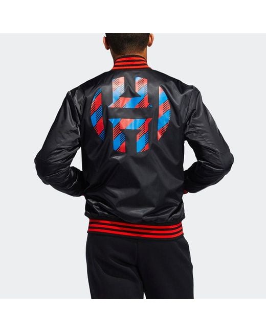 Adidas Blue Hrdn Jkt Bb Sho Casual Sports Basketball Jacket for men
