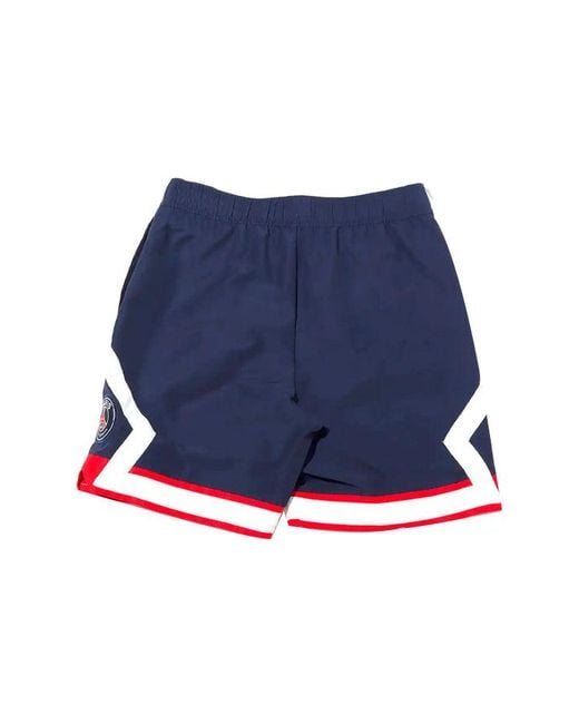 Nike Blue Loose Breathable Stripe Shorts for men