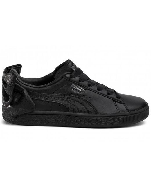 PUMA Black (Wmns) Basket 'Bow