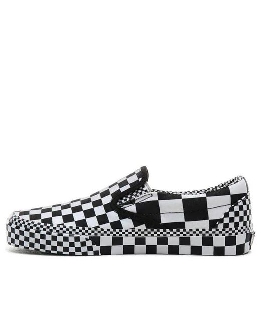 Vans Slip-on 'all Over Checkerboard' in Black for Men | Lyst