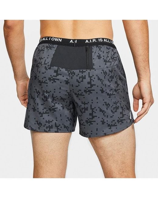 Nike Black Alphabet Pattern Loose Lacing Sports Shorts for men