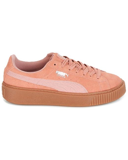 PUMA Pink (Wmns) Suede Platform
