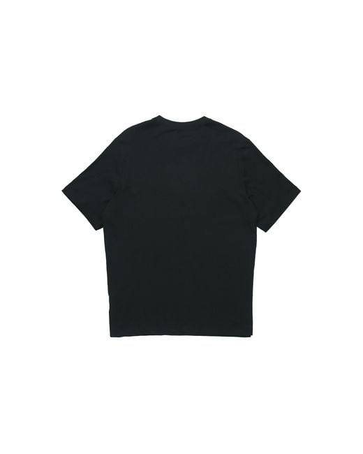 Nike Black Sportswear Classic National Flag Logo Printing Short Sleeve for men