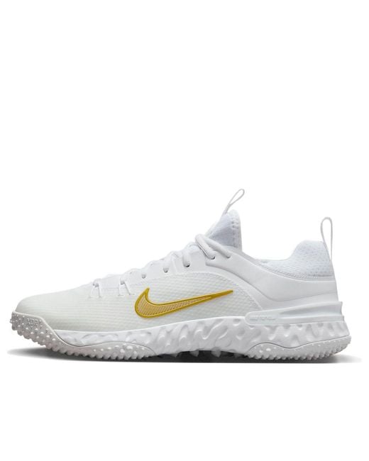 Nike White Huarache 9 Elite Tf Lax Lacrosse Shoes for men