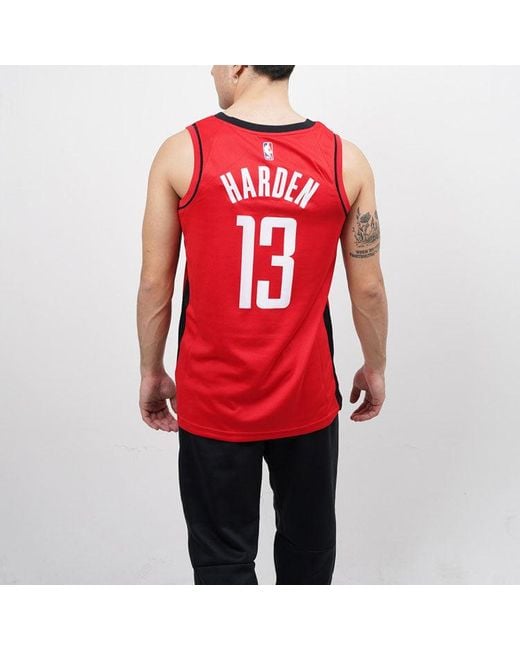 Nike Red Nba Houston Rockets Swingman Edition Jersey 'James Harden' for men