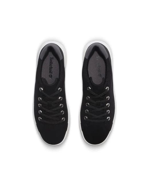 Timberland Black (Wmns) Supaway Canvas Trainers Canvas'