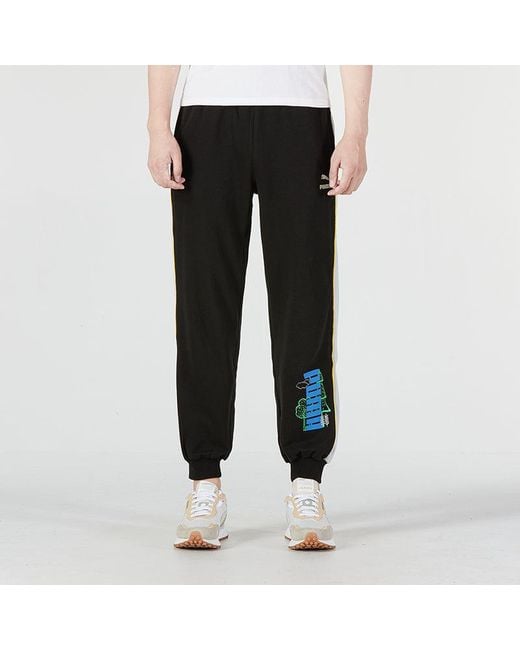 PUMA Black Ff Knit Pants for men