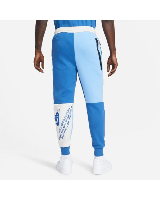 Nike Blue Sportswear Tech Fleece jogger Pants for men