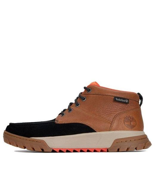 Timberland Brown Boulder Trail Chukka Boots 'Wheat' for men