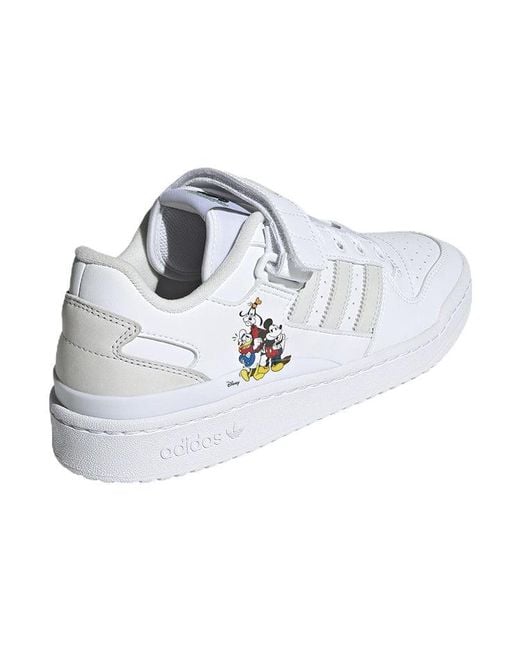 Adidas White Disney X Forum Low 'Welcome Friends! for men