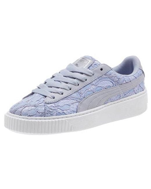 PUMA Blue (Wmns) Basket Platform Fo Lace Up 'Icelandic'