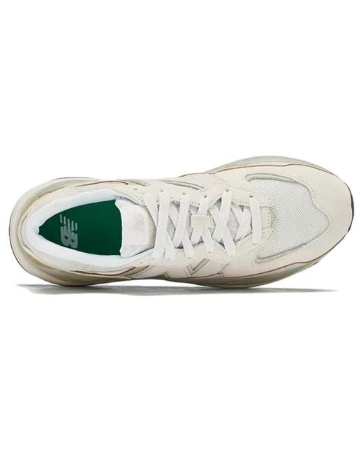 New Balance White 5740 Velvet Canvas Moonbeam for men