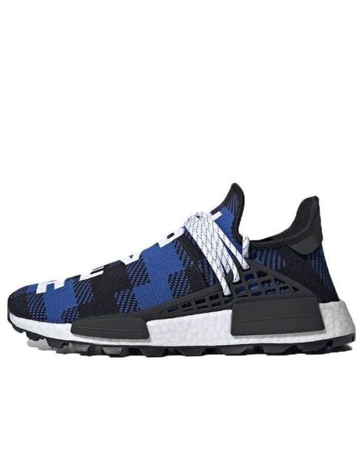 Adidas Blue X Pharrell X Billionaire Boys Club Nmd Hu Trail Plaid' for men