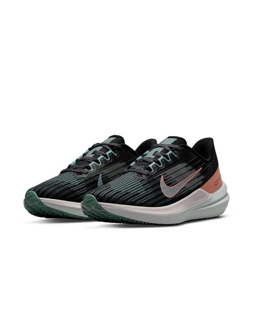 Nike Black (Wmns) Air Zoom Winflo 9 Light Madder Root'