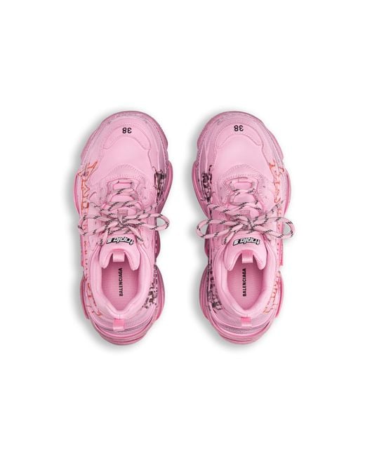 Balenciaga Pink (Wmns) Triple S Diy Metal