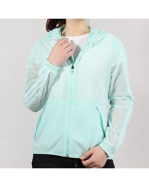 Adidas Blue (Wmns) Sports Stylish Jacket Mint