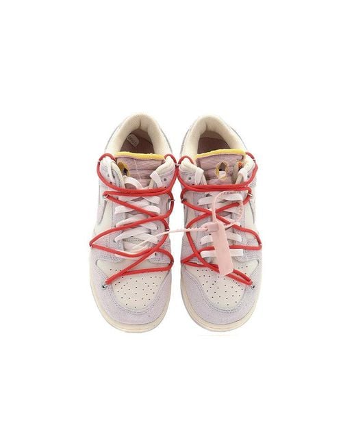 Nike Pink X Off- Dunk Low 'Lot 33 Of 50' for men