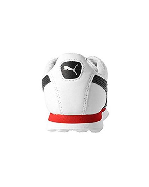 PUMA White Turin Retro Shoes/Sneakers for men