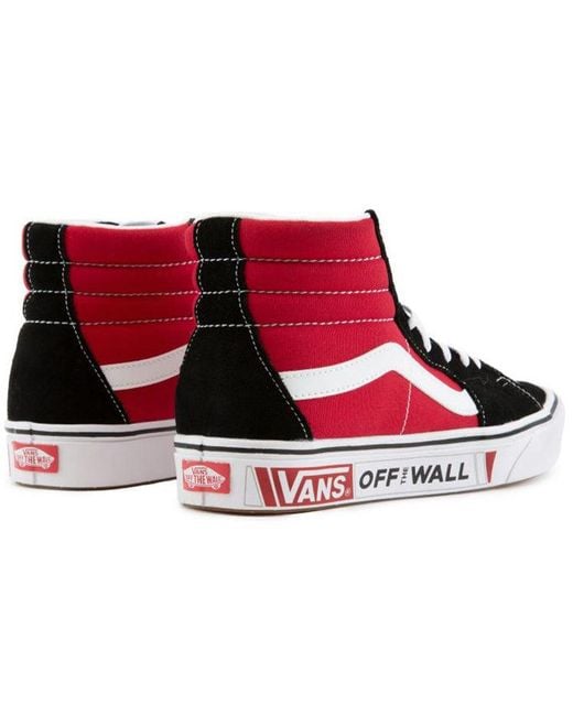 Vans Red Comfycush Sk8-Hi for men