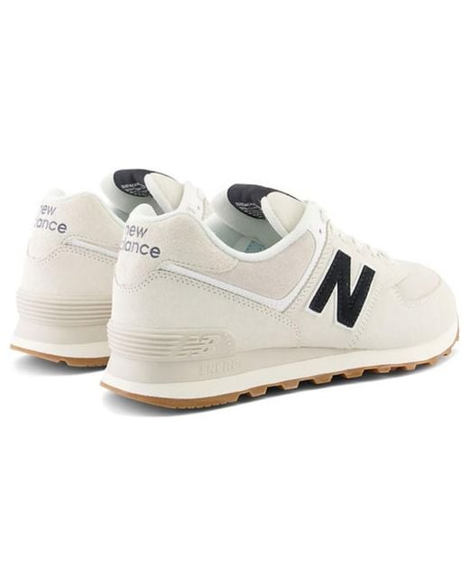 New Balance White 574 'Nimbus Gum' for men