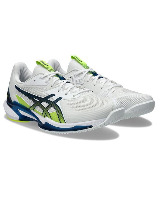 Asics Multicolor 1041a438-102 Solution Speed Ff 3 White/mako Blue Uk 5.5 for men