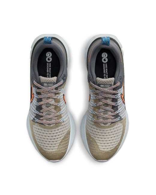 Nike Brown React Infinity Run Flyknit 2 'Made From Sport' for men