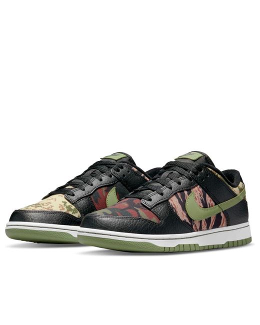Nike Brown Dunk Low Se Multi-Camo' for men