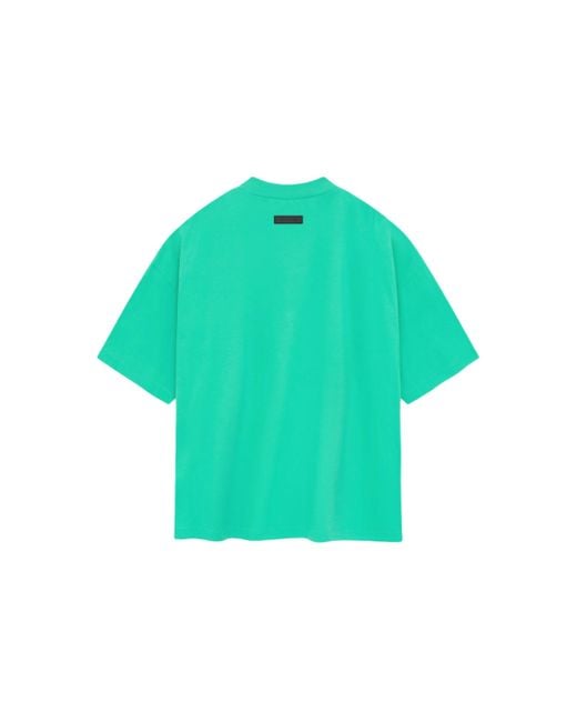 Fear Of God Green Ss24 Crewneck T-Shirt 'Mint Leaf' for men