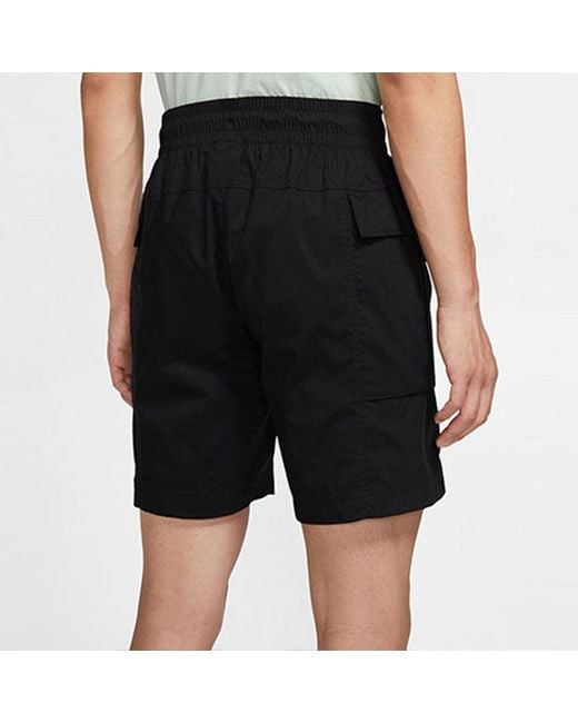 Nike Black Sportswear Woven Cargo Shorts for men