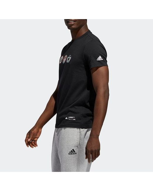 Adidas Black Gfx T China Short-Sleeve Tee for men