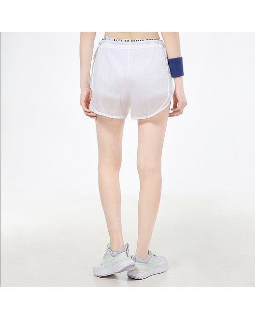 Nike White (Wmns) As Nk Run Dvn Tmpo Luxe 2In1 Sports Shorts