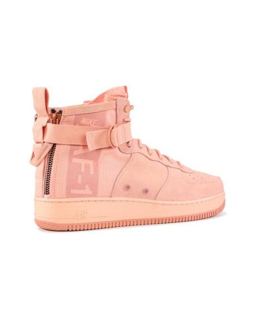 sf air force 1 mid coral stardust