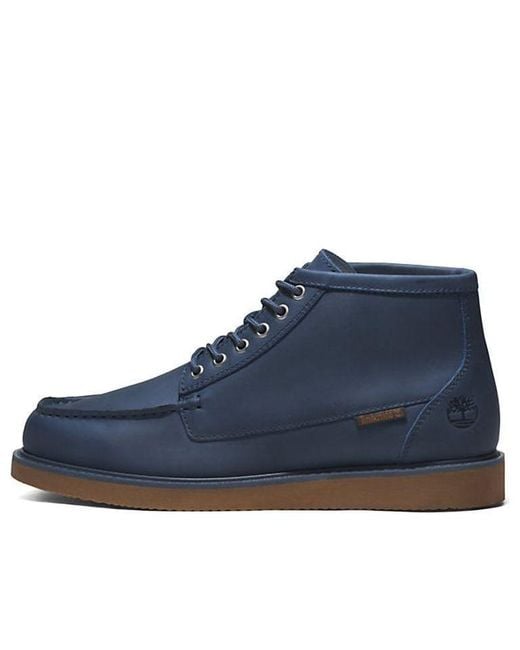 Timberland Blue Newmarket Ii Moc Toe Chukka Boots Nubuck' for men