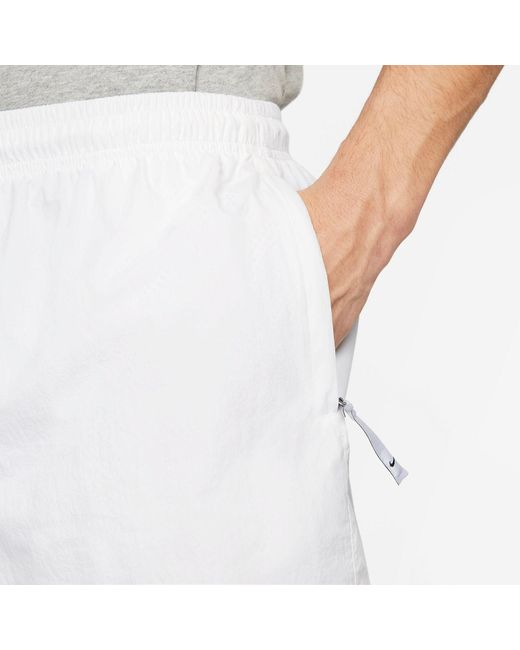 Nike White Solo Swoosh Woven Shorts for men
