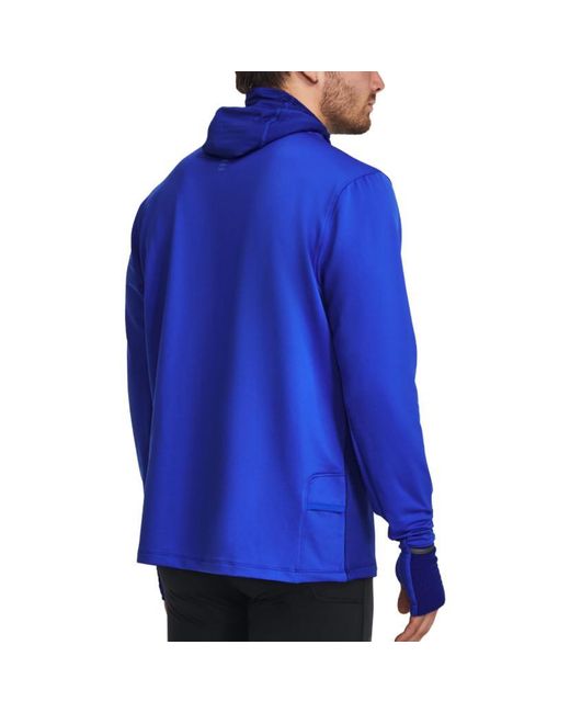 Under Armour Blue Qualifier Cold Hoodie 'Royal' for men