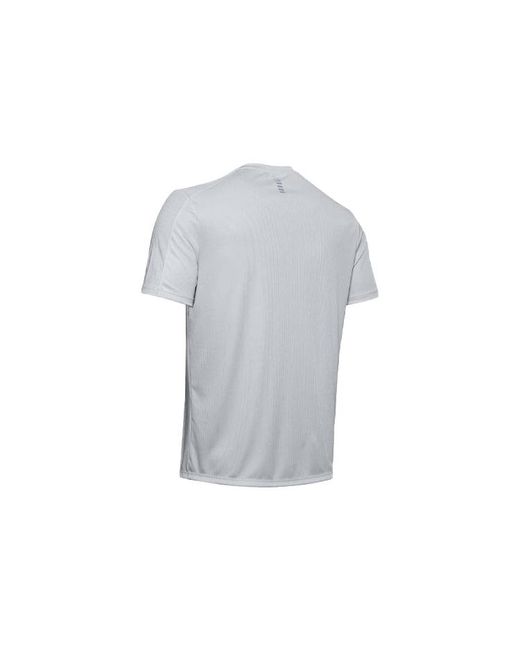 Under Armour Gray Speed Stride Short Sleeve Sports Tops for men